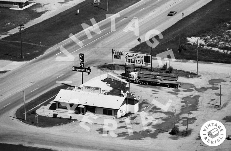 Scale House Restaurant and Motel (Stagecoach Inn) - 1982 Aerial Photo